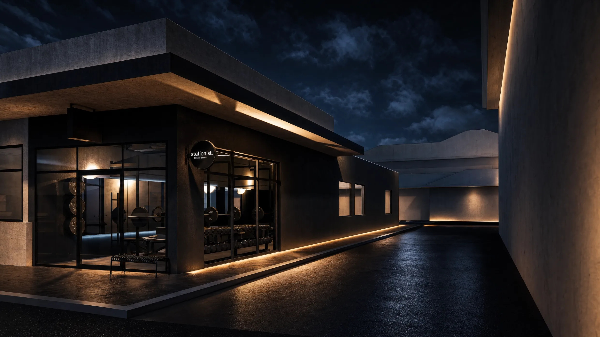 Render of the new Station Street Fitness studio in Claremont, view 5