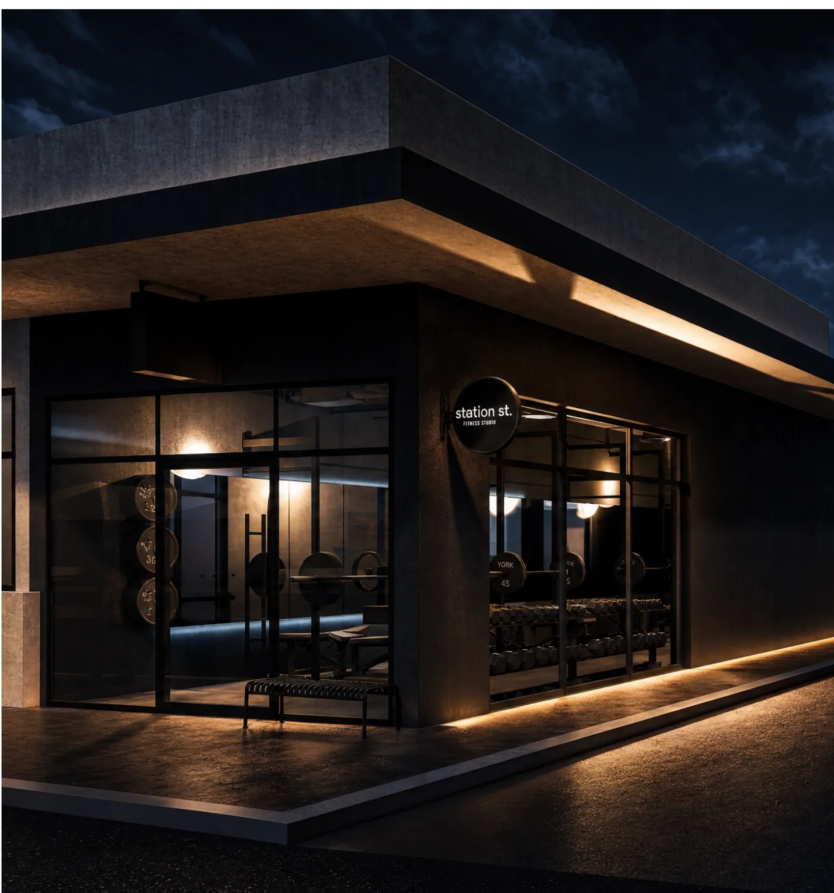 Render of the new Station Street Fitness studio in Claremont, view 6