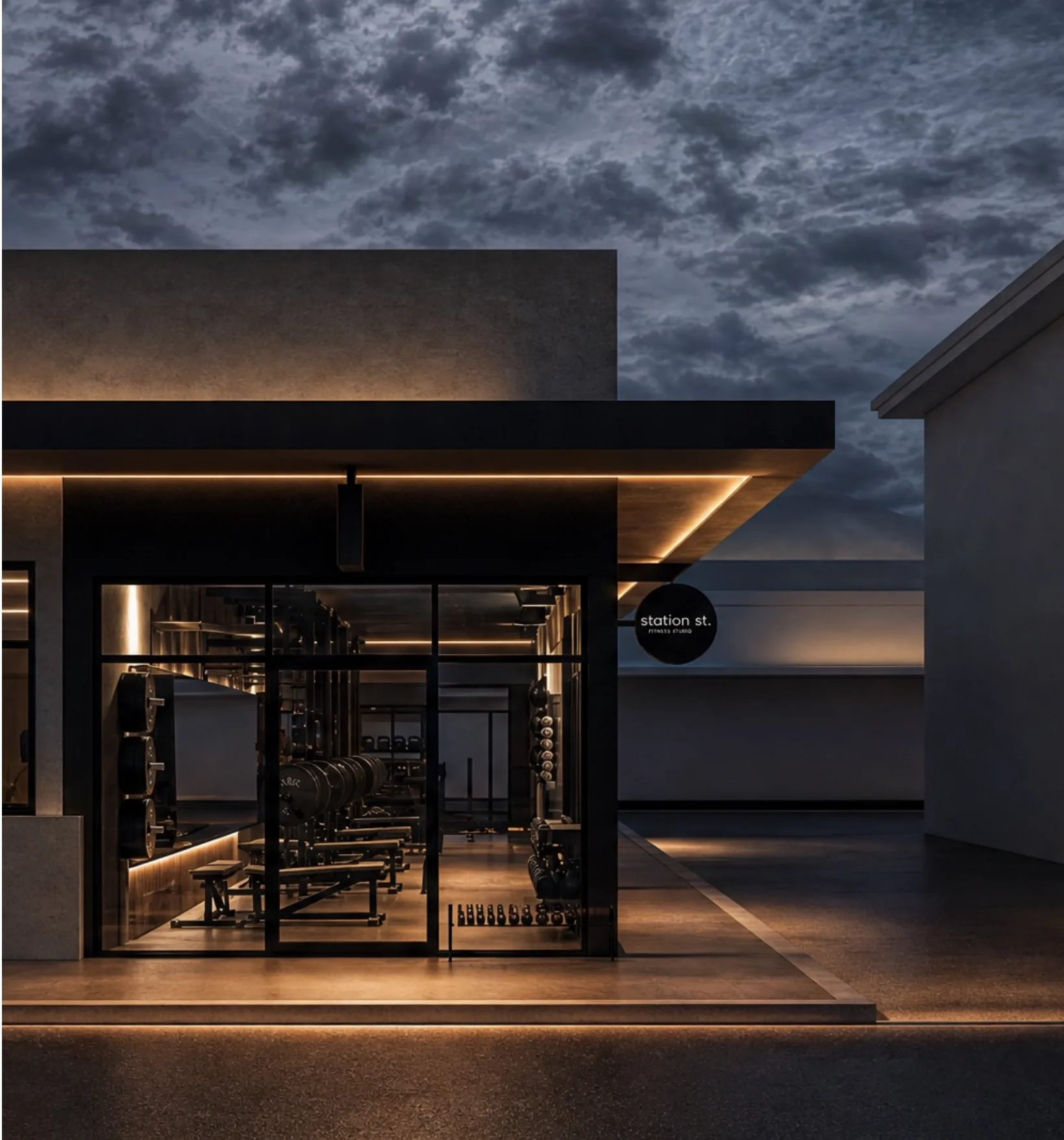 Render of the new Station Street Fitness studio in Claremont, view 7