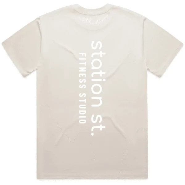 Cream & White Tee